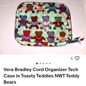 Vera Bradley Teddy Bear Tech Case